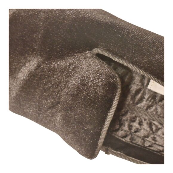 Steve Madden Black Velvet Loafers 8 Old Money Luxury Casual Formal Dark Academia - Picture 8 of 16